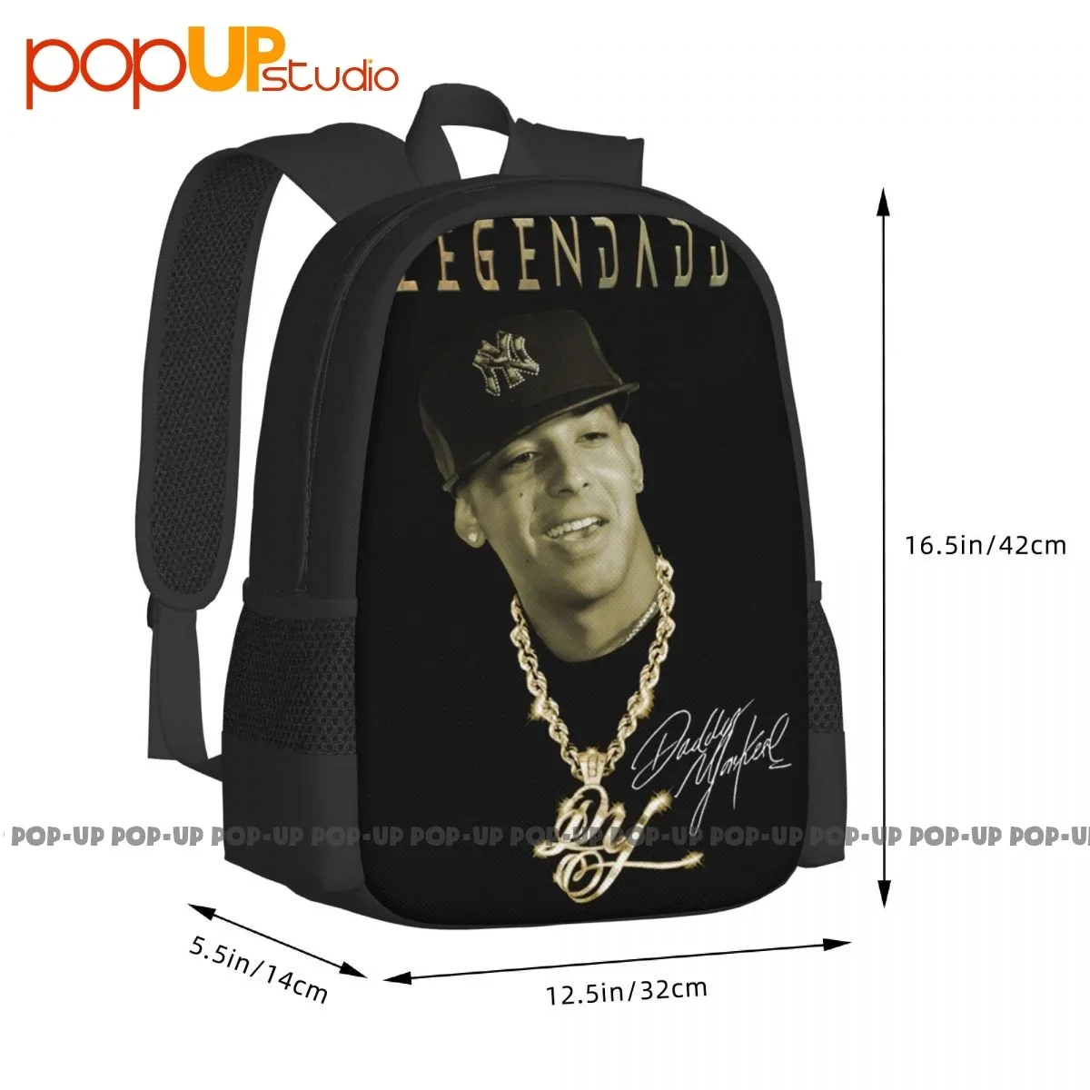 حقيبة ظهر Daddy Yankee 2022 Tour La Ultima Vuelta World Tour P-130 حقيبة مدرسية للتدريب ذات سعة كبيرة #6