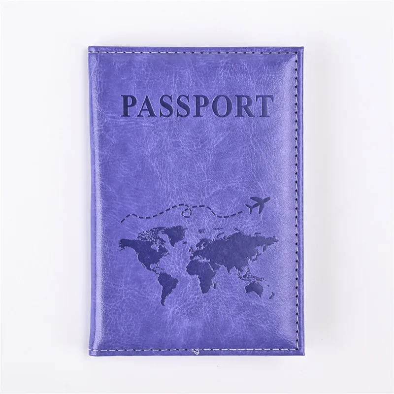 Funda de pasaporte con glaseado de moda para mujer, funda de pasaporte de viaje, billetera de cuero rosa, monedero lindo, soporte de pasaporte para niña