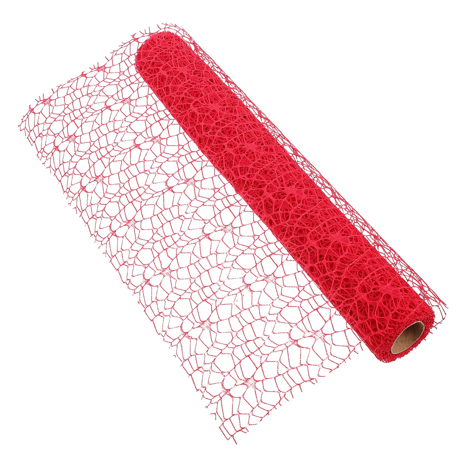 

Floral Materials Gauze Red Paper DIY Florist Supplies Wedding Bouquet Wrapping Polyester Material Practical Use Bright Color
