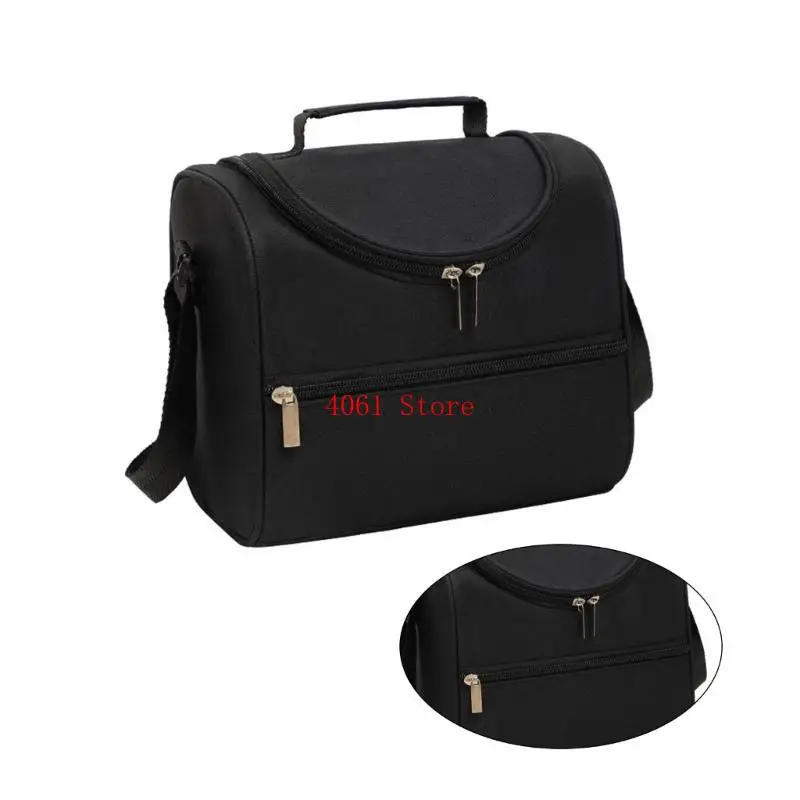 Practical Portable Insulated Lunch Bag Handbag Zipper for Office Work School