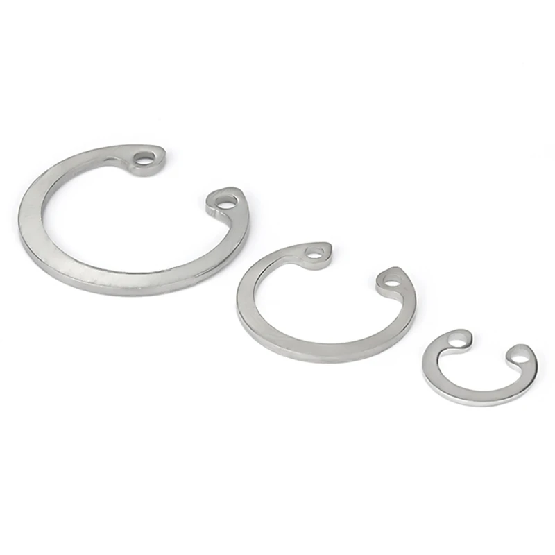 M8 M9 M10 M11 M12-M75 304 Stainless Steel C Type Internal Circlip Retaining Clip Snap Ring C Type Retaining Ring Clamp Spring