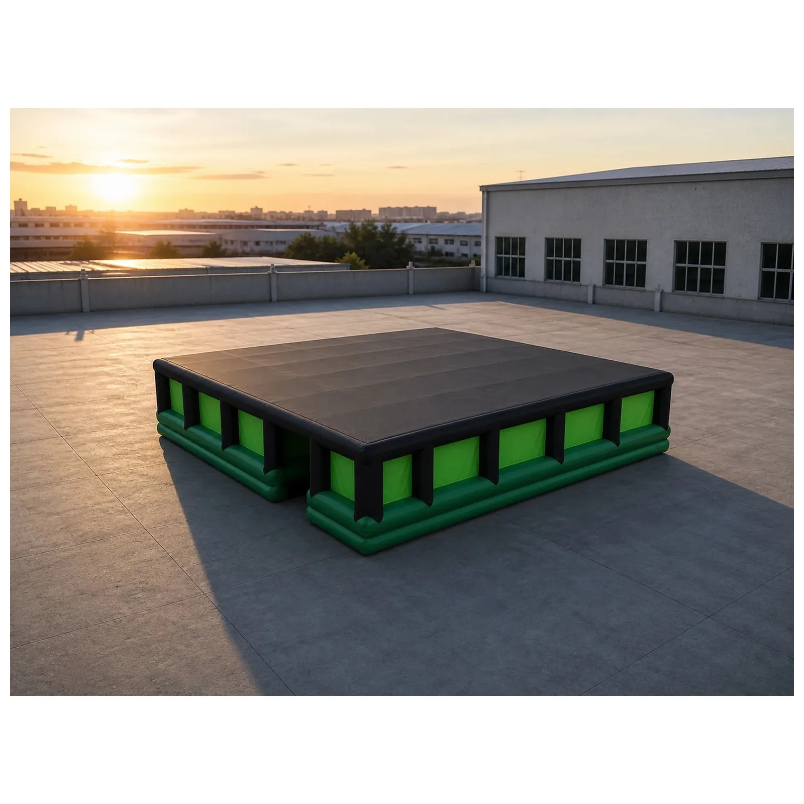 Large Green Black Covered Inflatable Maze 10X10m 33X33ft with Blower Sports Events Exciting Party Events Kids and Adults