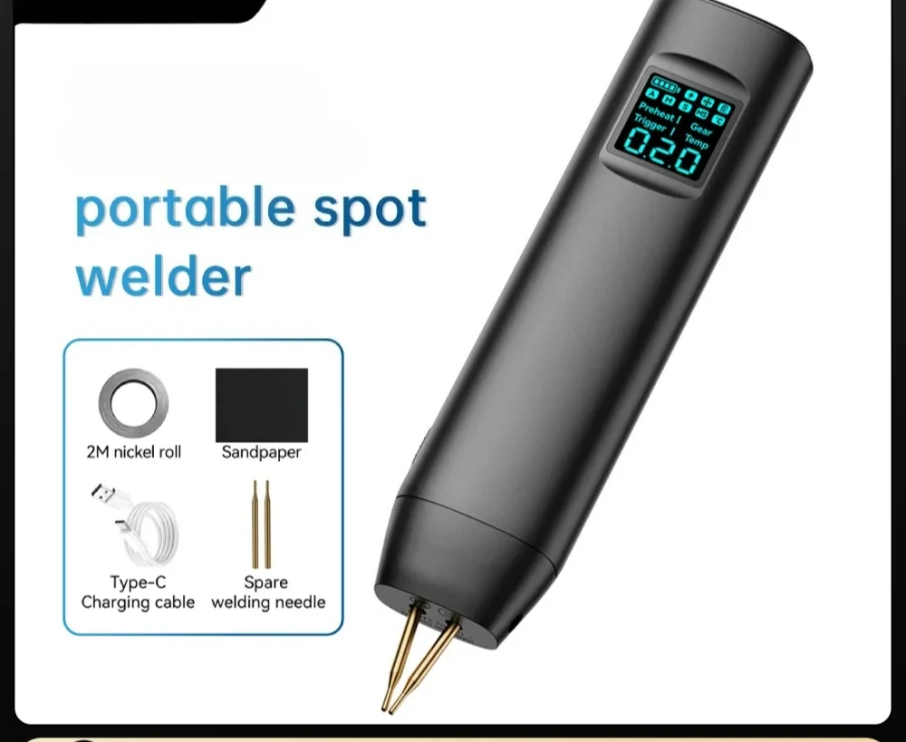 

H2/HD2 Handheld Digital Spot Welder Kit For 18650 Lithium Battery Pack 0.15-0.25mm 90 Gears Adjustable DIY Spot Welding Machine