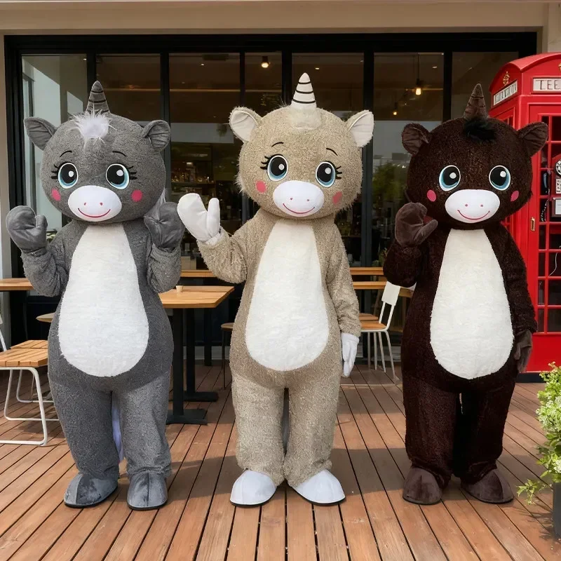 

Disney Year of The Horse Cartoon Mascot Costume Adult Walking Stage Suits Performance Animal Outfits for Christmas Festival Part