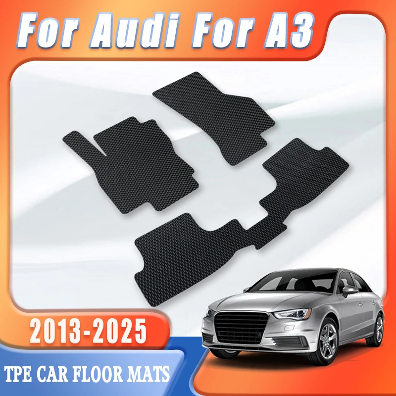 

TPE Beaded Car Floor Mats For Audi A3 2025 2024 2023 2022 2021 2020 2019 2018 2017 2016 2015 2014 2013 Auto Interior Accessories