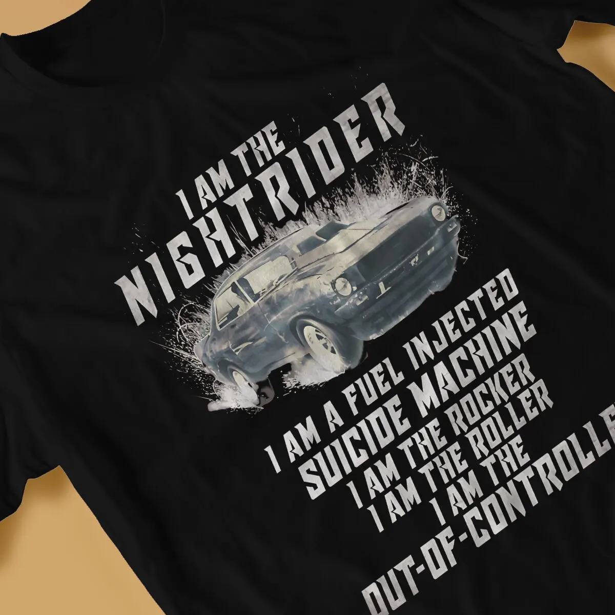 Mad Max Movie I Am The Nightrider Tshirt Graphic Men Tops Vintage Punk Summer Polyester Clothing Harajuku T Shirt