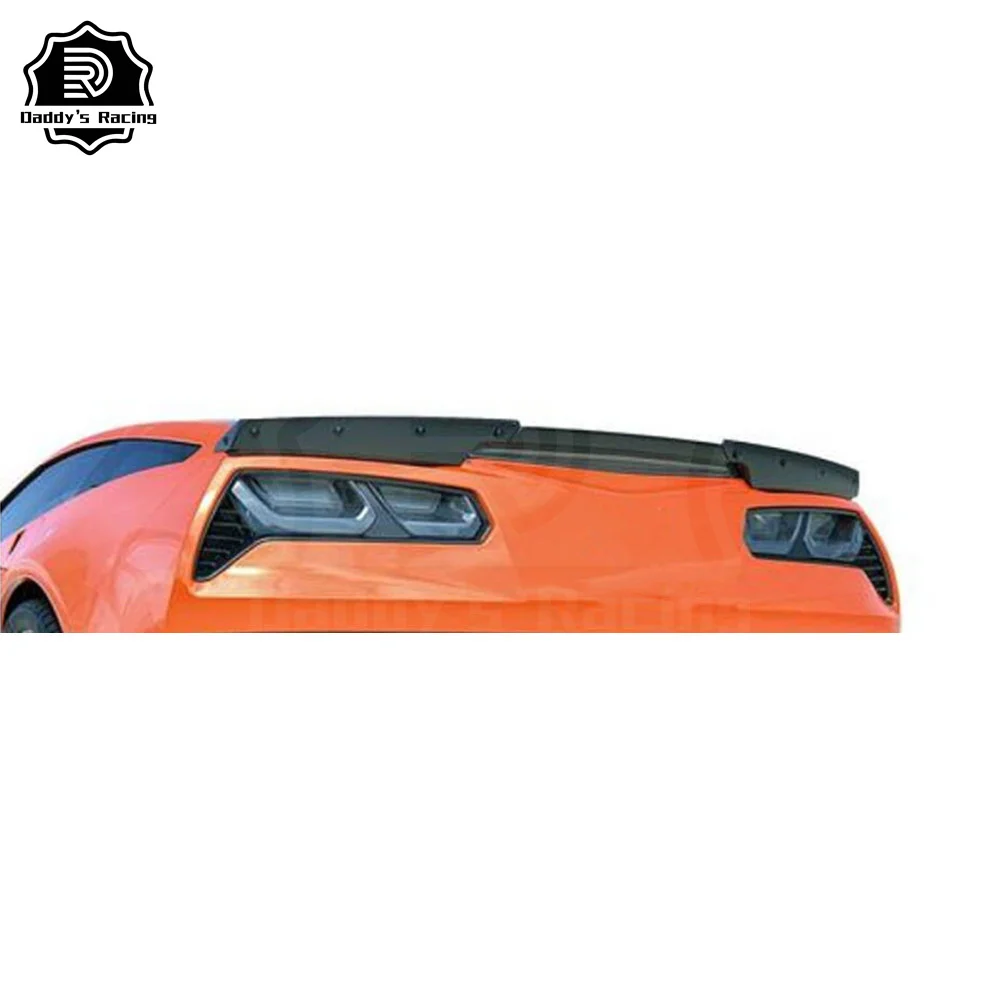 Stage 1 Style Carbon Fiber Rear Trunk Spoiler Wing Fit For Che-vrolet C7 Z06 High Quality 2 PCS