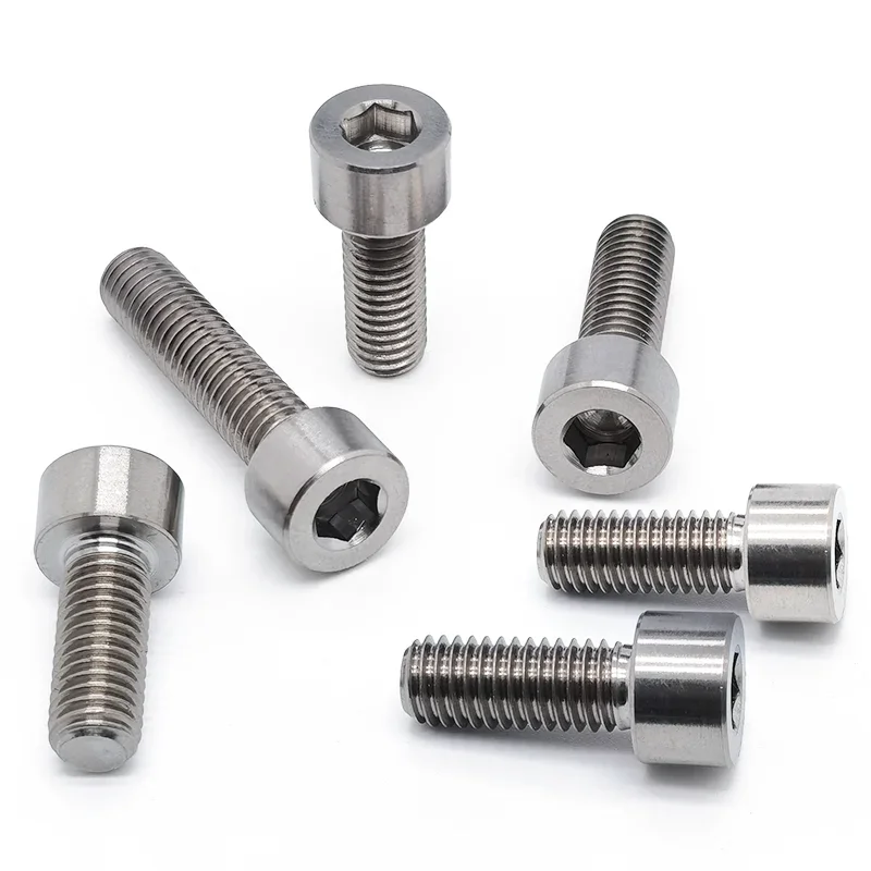TC4 التيتانيوم أسطواني رئيس مسدس المقبس البراغيM4 M5 M6 M8 GR5screws.GR5 غير المغناطيسي QJ2582 المسمار