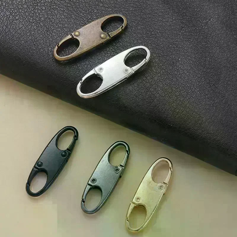 Zipper Clip Theft Deterrent Double Opening Zippers Pull Replacement Detachable Zipper Connectors Zipper Lock Carabiner Clip 2Pc