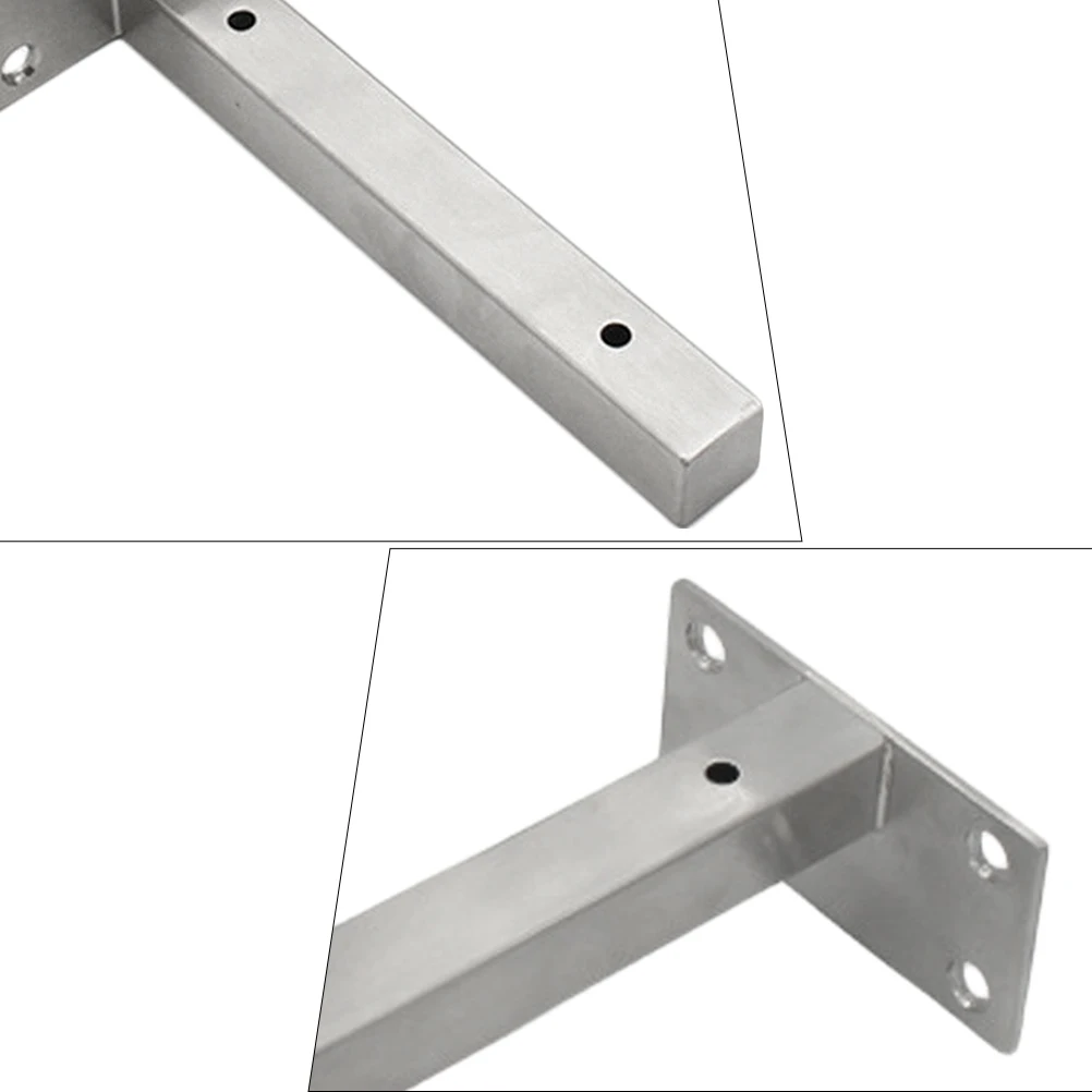 

Stainless Steel Shelf Bracket Heavy Duty Wall Mounted Square Tube Durable Support Stand for Storage Workbench DIY Projects