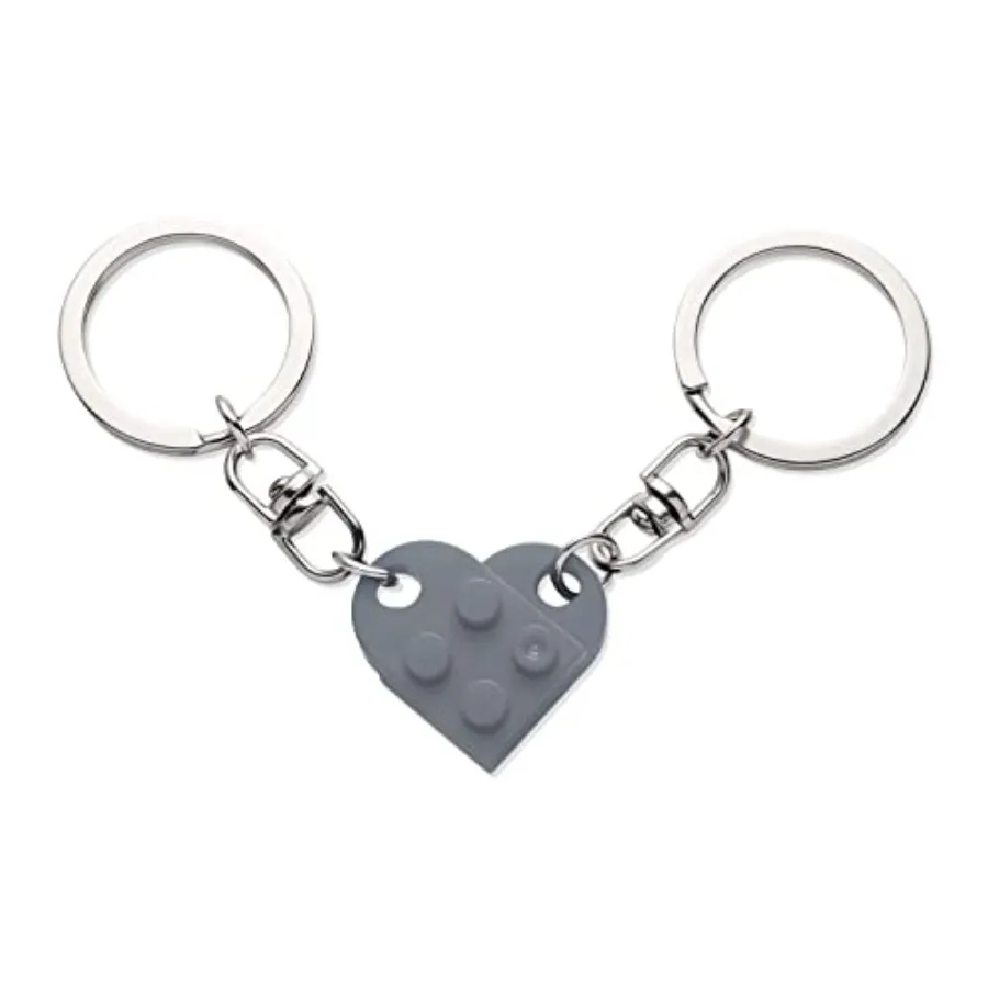 

Heart Keychain Set 2pcs Matching Heart Keychain Couple Keychains Small Heart Drations for Party Valentines Gift for Girlfriend