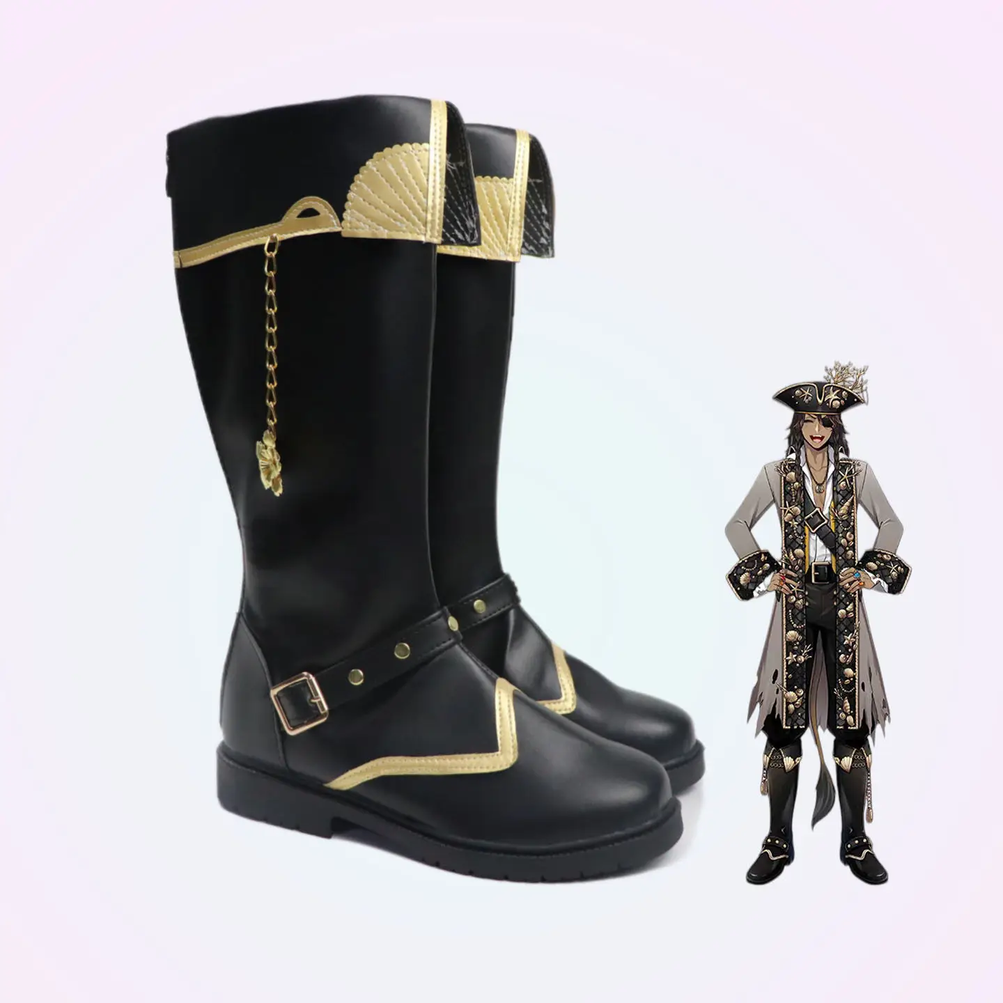

Twisted Wonderland Leona Kingscholar Halloween Cosplay Shoes Boots Customize Game Shoes