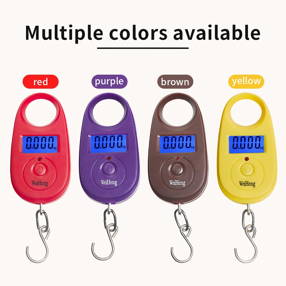 25kg 5g Mini Digital Hook Scale Portable Electronic Hanging Scale Precision Luggage Fishing Pocket Weighing Scales with Backlit