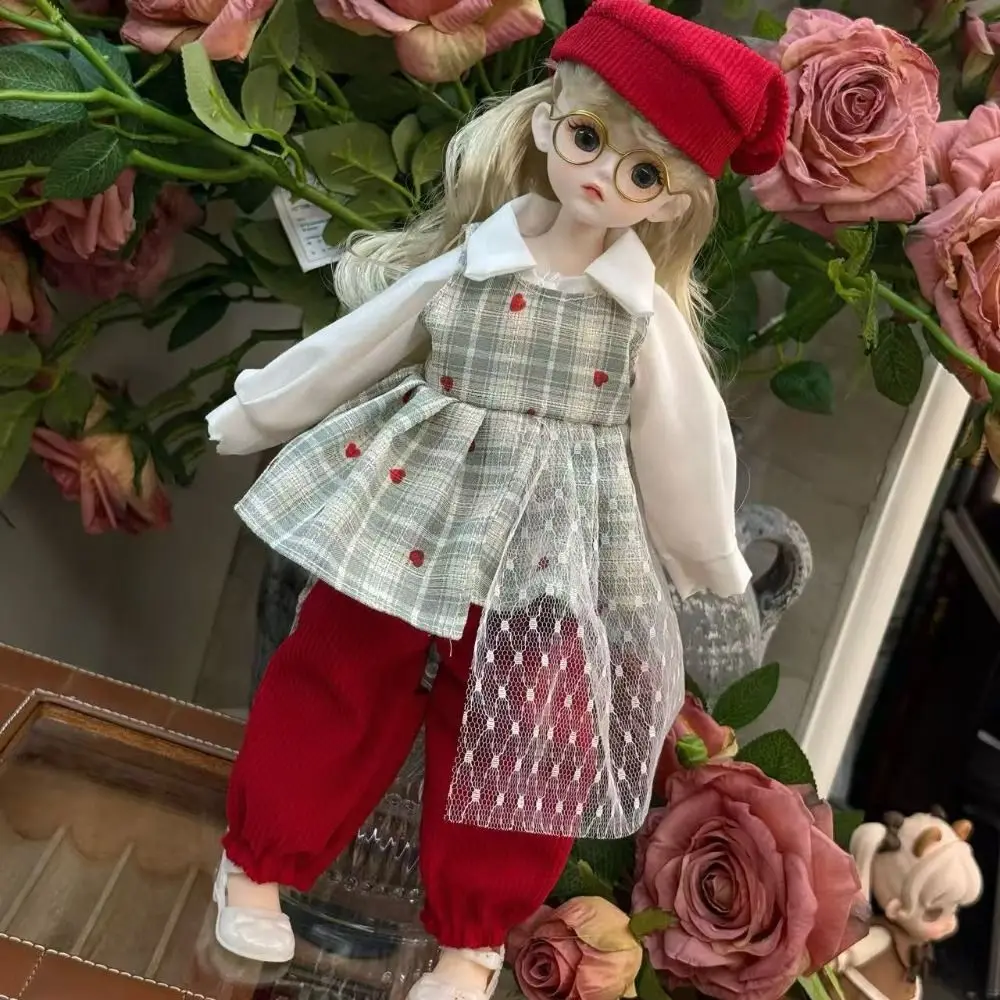 1 Set 30cm 30cm Doll with Clothes Long Hair Attractive Eyes Princess Dress Up Dolls with Wig Make Up Ball Jointed