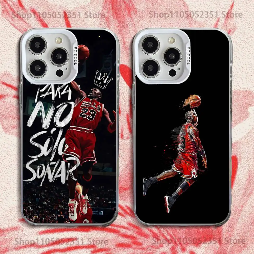 

Basketball J-Jordan 23 Phone Case For iPhone 16,15,14,13,12,11,Pro,XS,Max,Plus,Mini,SE White Candy Matte Shockproof Cover