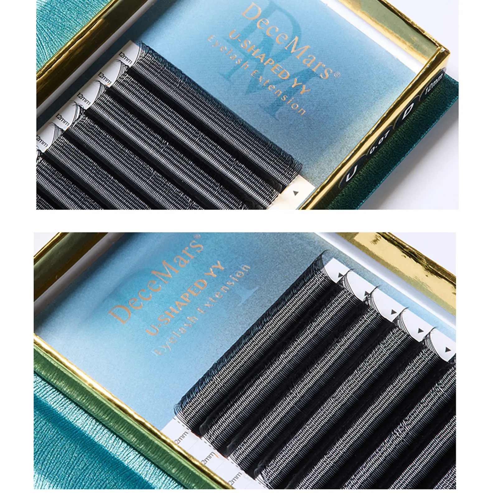 DeceMars 0.07mm U-Shaped YY Eyelash Extensions (12lines/Tray)