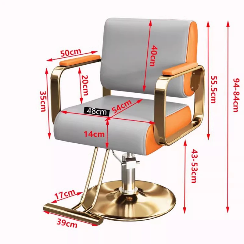 Luxury Simple Barber Chairs Hairdressing Salon Ergonomic Equipment Barber Accessories Beauty Cadeira De Barbeiro Furniture