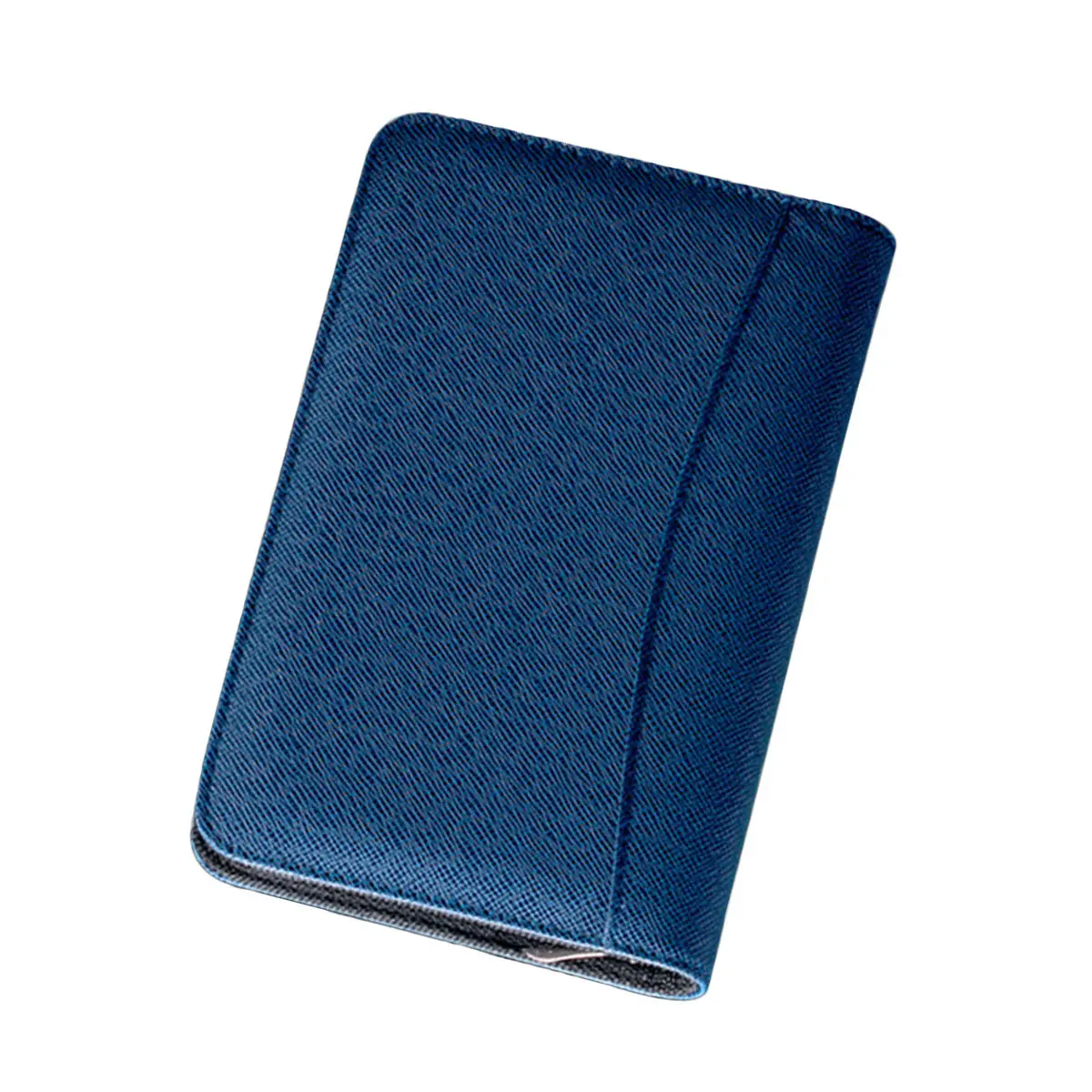 

PU A6 Zipper Notebook Loose-Leaf Business Notepad Royal Blue Calculator Meeting Office Travel Planner A6 Notebook