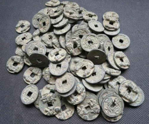 

Collect 100pc Chinese Bronze Coin China Old Dynasty Antique Currency Cash