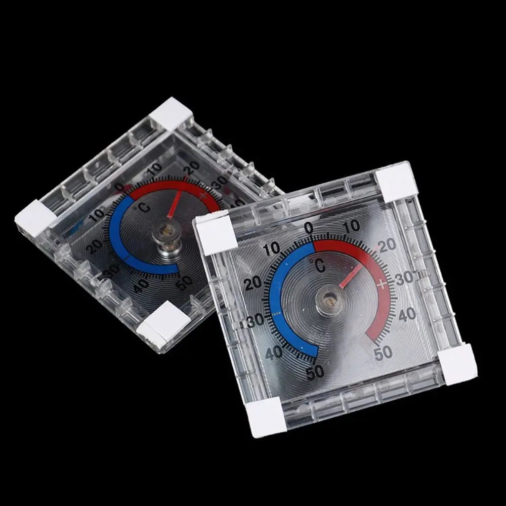 -50°C~50°C Temperature Thermometer Window Mount Indoor Outdoor Dial Thermometer Wall Mount Graduated Measurement
