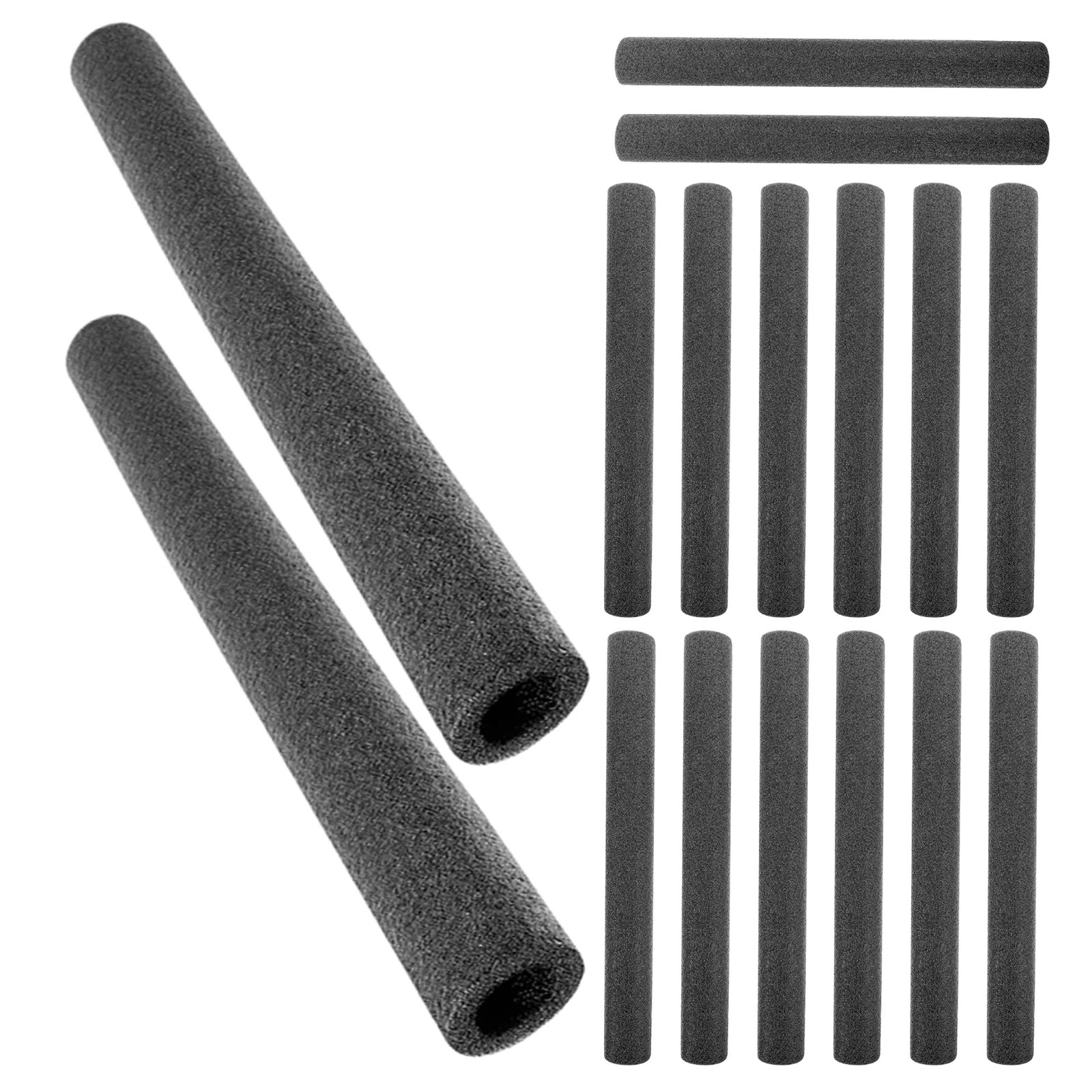 

20pcs Insulation Foam Tube Black Flexible Insulation Sleeve For Outdoor Winter Pipe Protection Water Pipe Covering Swimming Pool