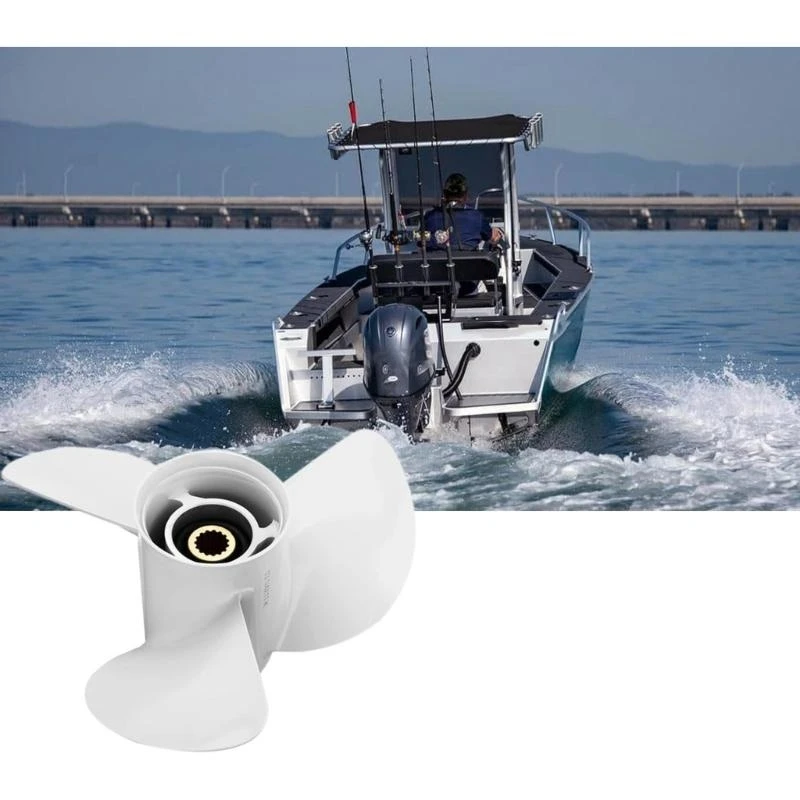 

37JE Replace 6E5-45945-01-EL Aluminum Propeller 15 ToothMarine Boat Propeller for Engines 60HP-130HP