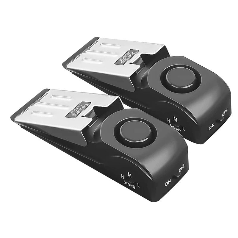 

2 Pack Door Stop Alarm Door Alarm With 120DB Security Siren For Home Security Door Alarms