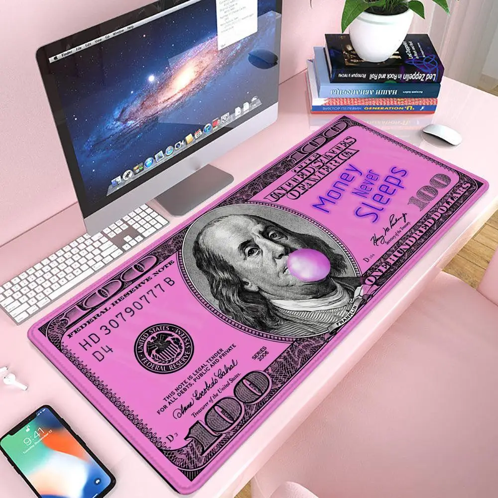 

Money Dollar Mouse Pad Gaming 900×400 Mousepad Gamer Xxl Mouse Mat Offices Accessories Keyboard Long Pad Computer Desk Mat