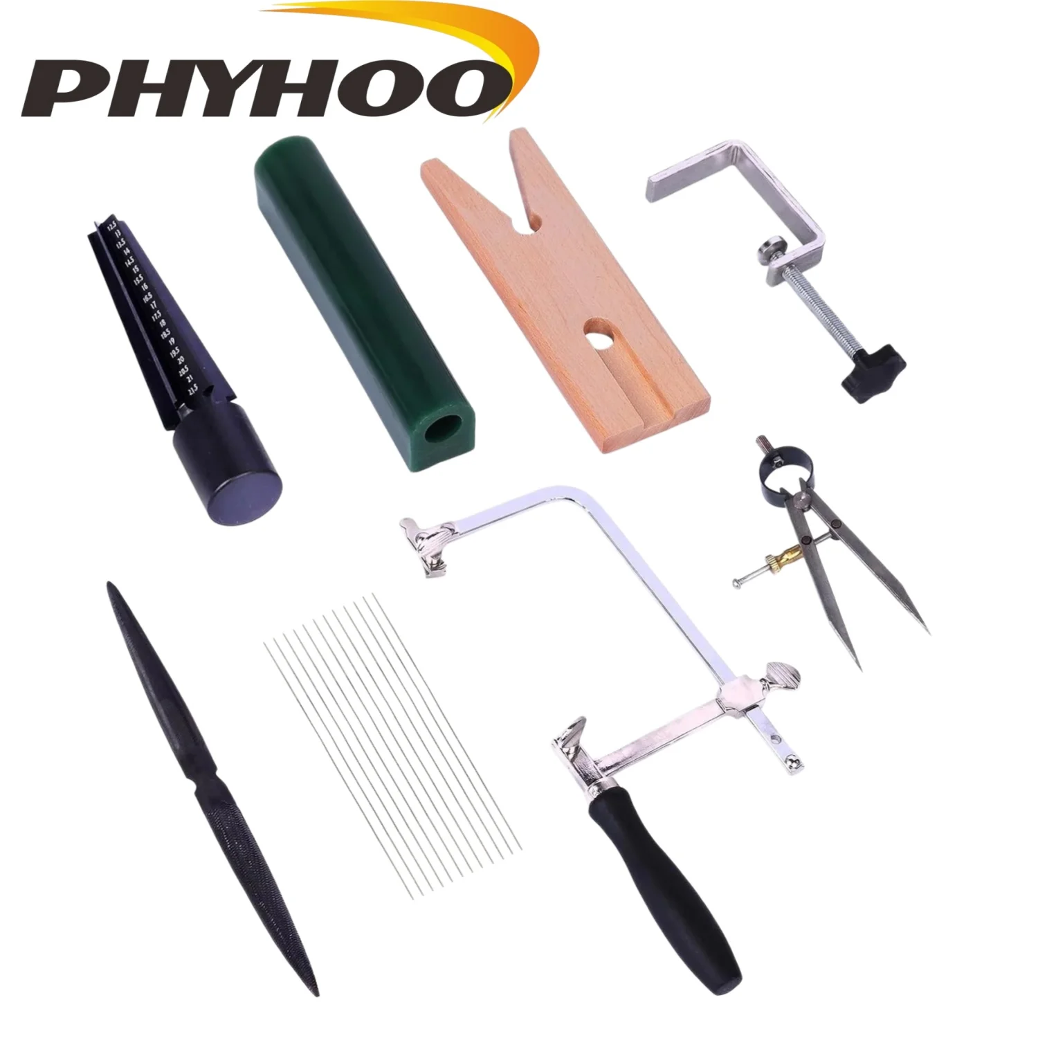 PHYHOO Complete Wax Ring Making Kit Carving Tools Tube Molds Ring Saw Blades Sizer and Jewelry Casting Supplies