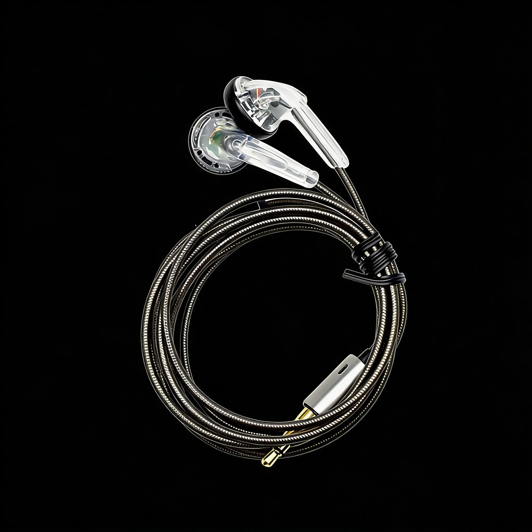 FENGRU DIY Tingo TC200 Earbud Earphone HiFi Noise Cancelling EarBuds Flat Head earphone Pk Mx985 Hifi Bass Sound Earphone