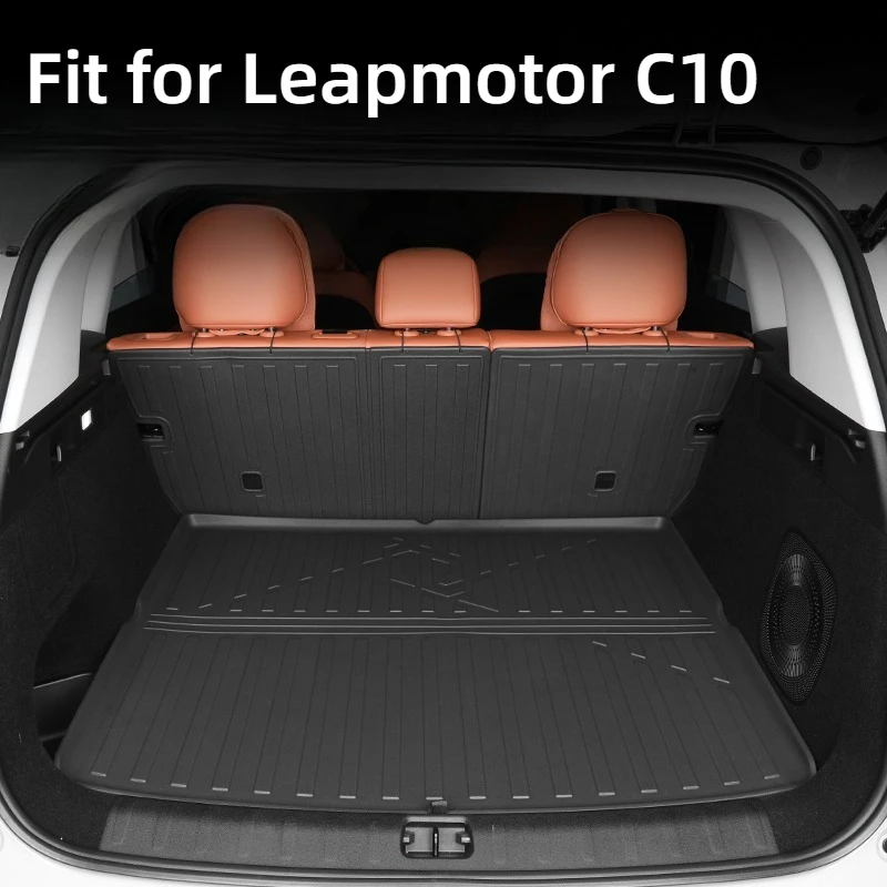 يصلح ل Leapmotor C10 2024 سيارة فرش داخلي للسيارات والشاحنات الخلفية البضائع مسند الظهر حماية وسادة TPE وسادة مقاومة للماء