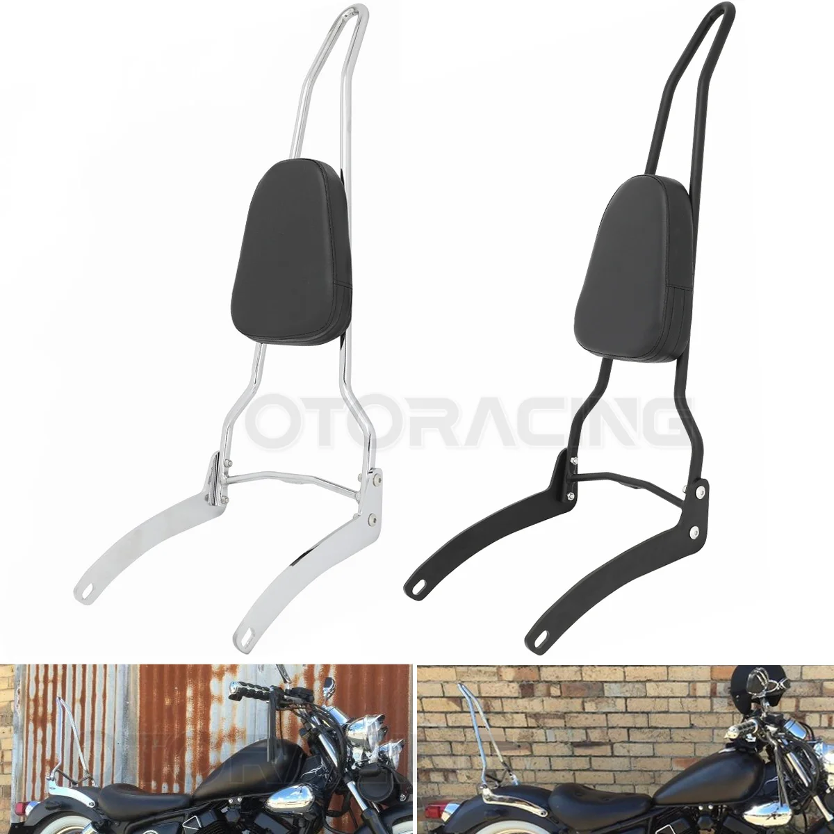 

Motorcycle Rear Passenger Backrest Sissy Bar For Yamaha V Star 250 XV250 08-23 Virago 250 95-07 XV125 89-11 Route 66 88-90