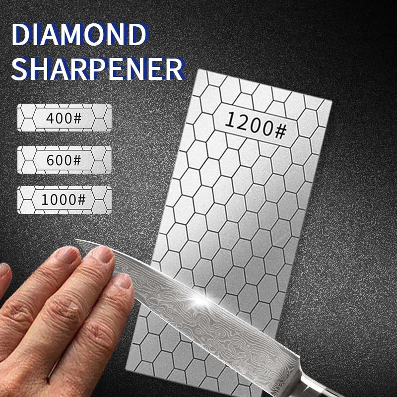 

Knife Sharpener For kitchen Whetstone Diamond Sharpening 400# Ultra-thin Honeycomb Surface Professional Grindstone Tool