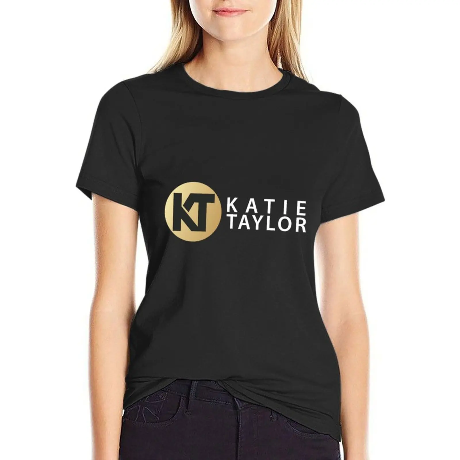 

Katie Taylor(15) T-Shirt animal print shirt for girls female anime clothes graphics t shirts for Womens