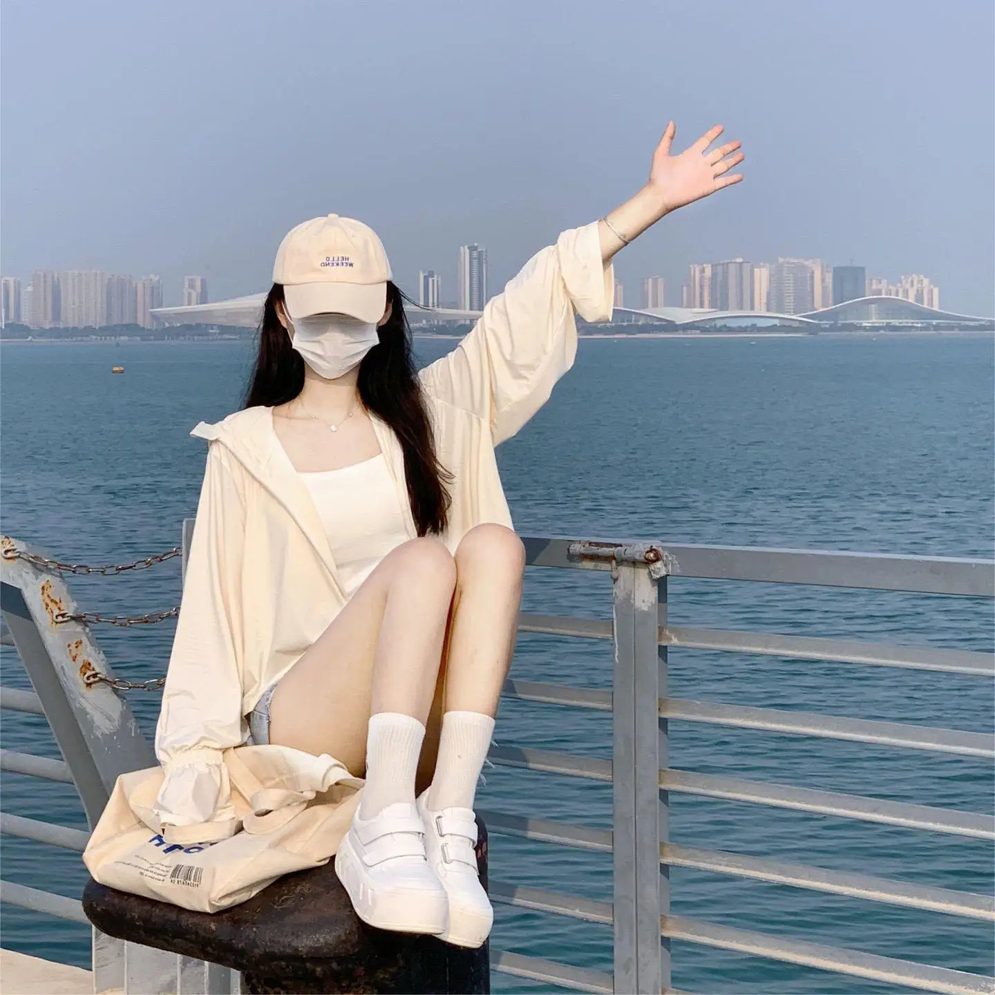 

Long Sleeve Shirts Womens Cotton Oversized Button Down Loose Fit Korean Minimalist Feminine Preppy Youthful Spring Casual Wear