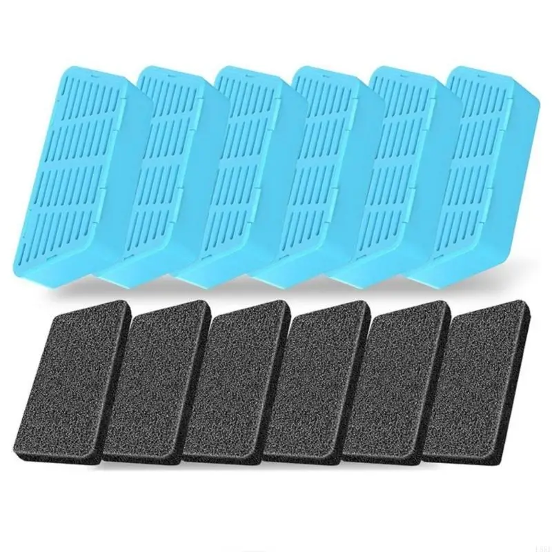 L8re Filtros reemplazo y esponjas para dispensador agua fuente agua mascotas automáticas