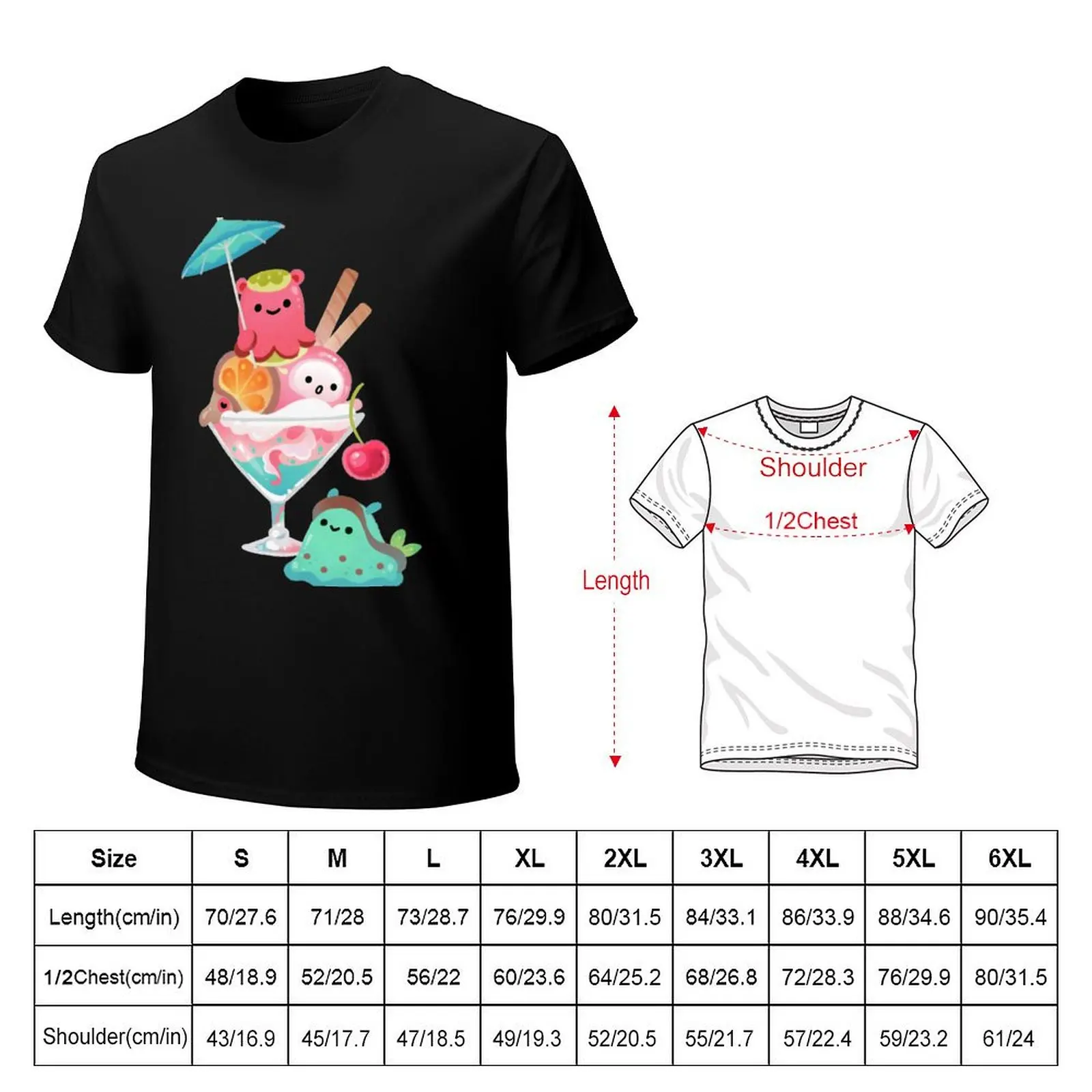 Mollusk cocktail T-Shirt Casual Streetwear Short Sleeve Tee