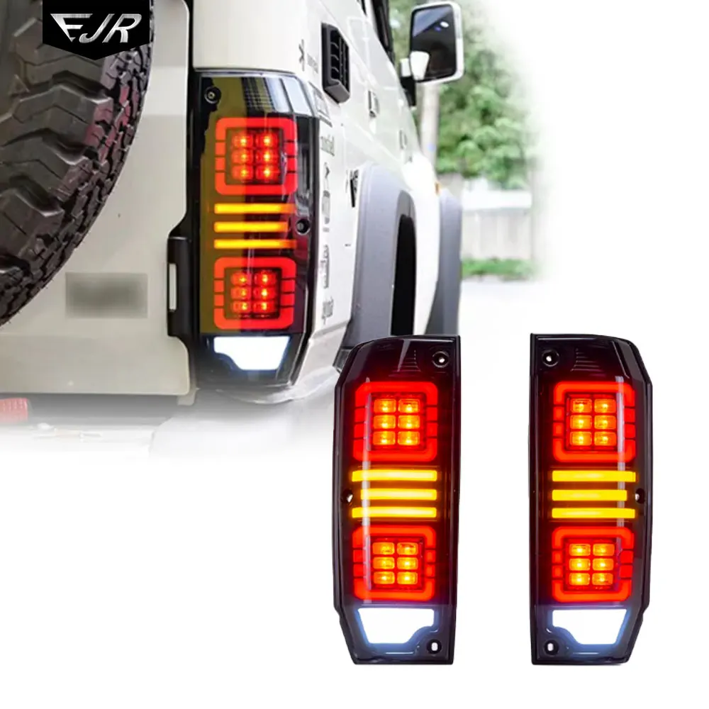 

For Toyota Land Cruiser LC76 Tail Light Assembly LED Taillight Modification Auto Rear Back lights Taillights Accessory