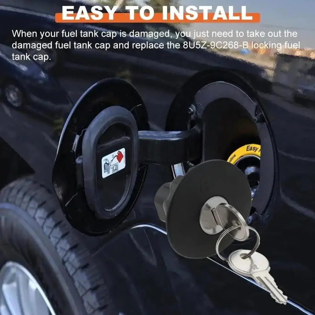 1 مجموعة غطاء خزان وقود السيارة قفل لفورد F150 فييستا حافة إكسبيديشن اكسبلورر التركيز الملاح MKT MKX MKZ 8U5Z-9C268-B