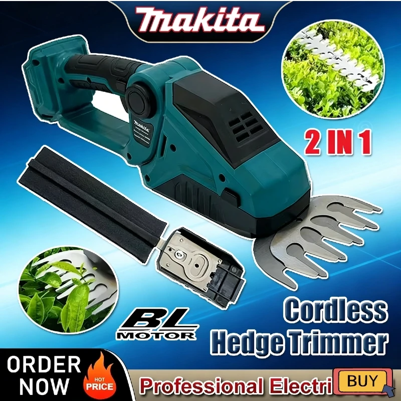 tagliasiepi-a-batteria-makita-18v-20v-2-in-1-mini-cesoie-elettriche-portatili-per-erba-e-arbusti-da-giardino