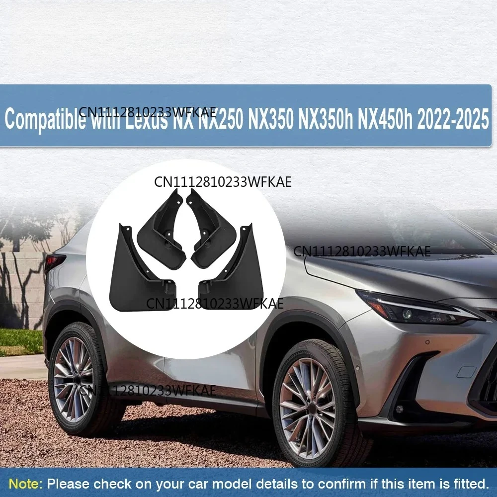 4pcs-for-lexus-nx-nx250-nx350-nx350h-nx450h-2022-2023-2024-2025-car-mud-flaps-fender-splash-guards-mudguards-auto-accessories