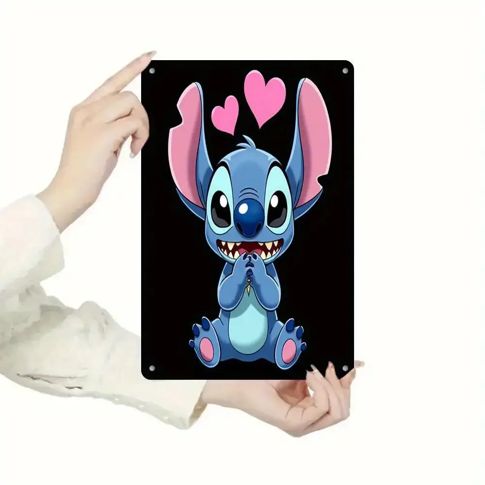 1 قطعة علامة ألومنيوم معدنية غرزة ، 7.87 بوصة * 11.81 بوصة ، تصميم الرسوم المتحركة ، ديكور فني جداري ، ديكور جدار المرآب خمر ، مقهى بار نادي ليف