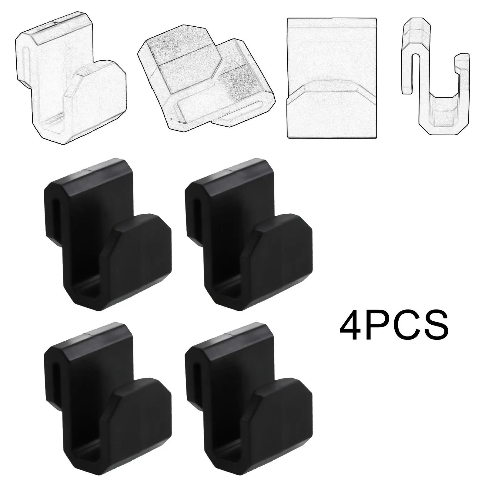 4 Pieces Car Grocery Bag Hooks Multipurpose Hooks Replacement Premium Spare Parts Easy to Install Practical Organizer Hangers