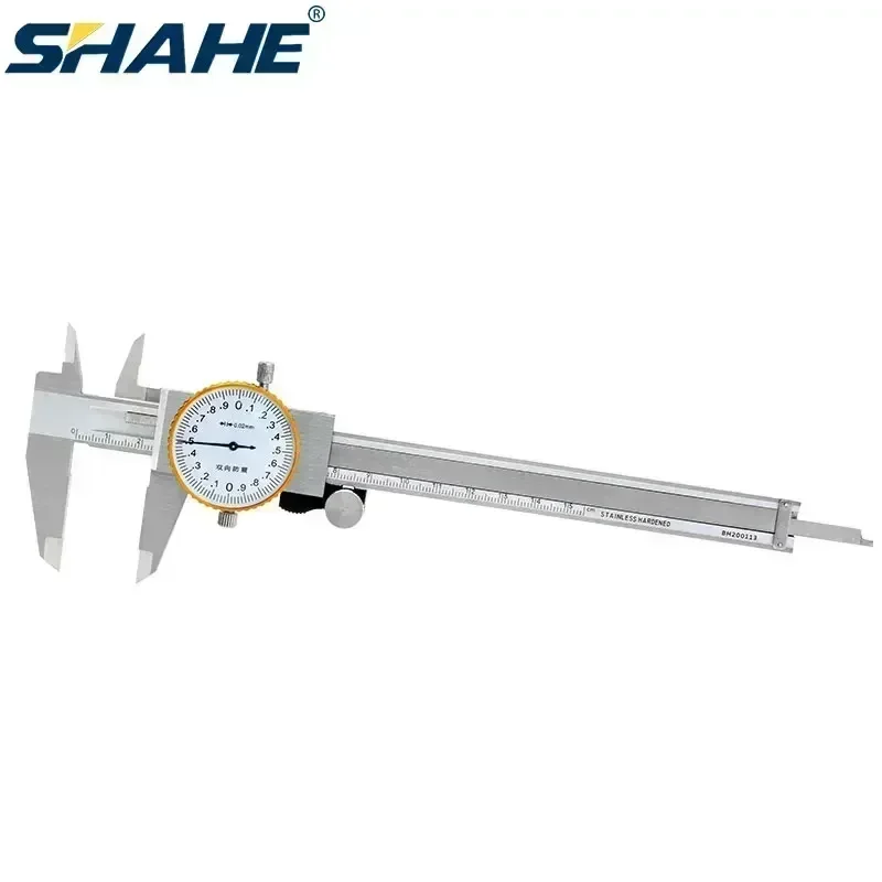 

150 mm 0.02 mm Dial Caliper Ruler Double Shock-proof Stainless Steel Dial Vernier Calipers Woodworking Measuring Tools