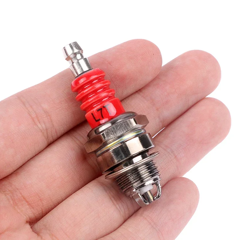 2PCS  3-Sided Pole Spark Plug L7TJC for Gasoline Chainsaw and Brush Cutter Garden Machinery Lawn Mower Tool  Accessories