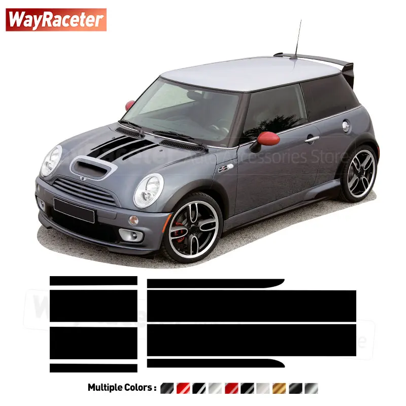 

Edition John Cooper Work Engine Cover Carbon Fiber Vinyl Bonnet Hood Trunk Stripes Sticker For MINI JCW R53 R50 R52 Accessories