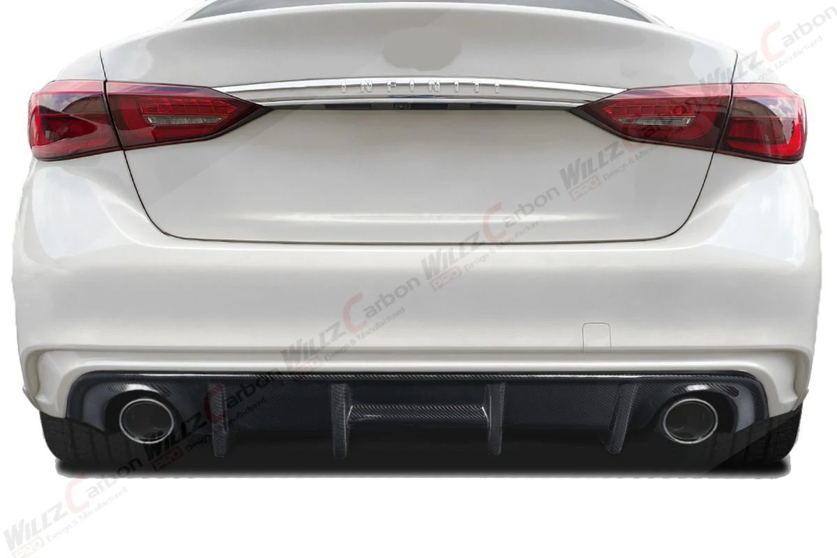 For Nissan Infiniti Q50 2018-2023 Years Carbon Fiber Rear Lip Car Bodykit Modification