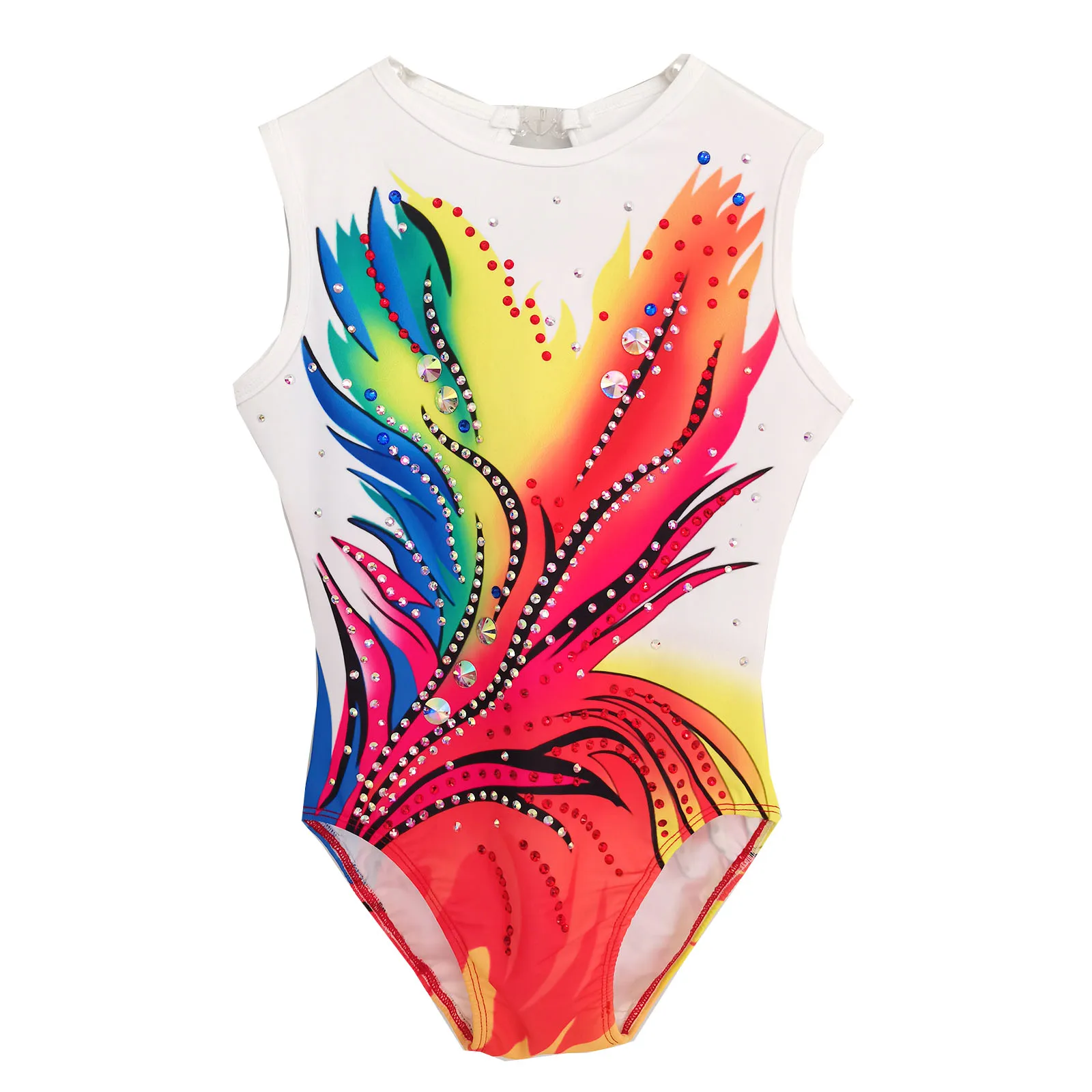 LIUHUO Customized Rhythmic Gymnastics Leotards Girls Women Colorful Dance Wear Competition Unitards