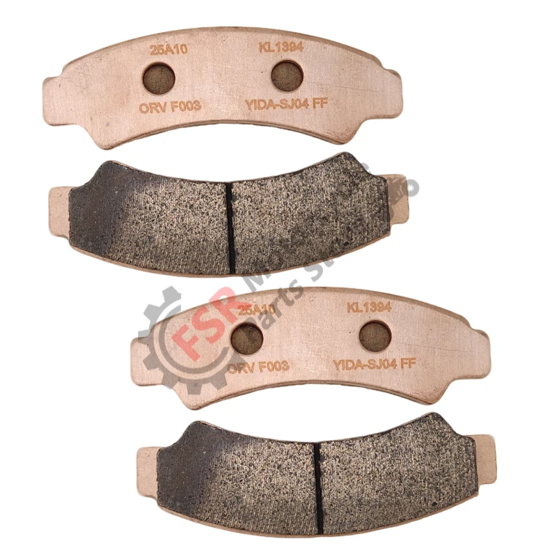 2 PAIR FRONT BRAKE PAD(COPPER-BASED SINTERED),FOR SEGWAY SNARLER AT6 L ABS T3B S E5 AT10L AT10WL VILLAIN SX10 DIFF,QUAD PARTS