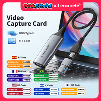 Lemorele Video Capture Card HDMI to USB A/Type-C 1080P Video Grabber for Computer Camera Game Live Stream Meeting Recording